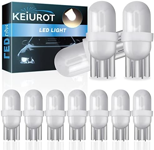Keiurot 555 lâmpada T10 194 DC AC 6V 6,3V para lâmpadas de pinball LED BULS LUBLE DE LUZ BULBA DE LUZ BLANCA ALIM