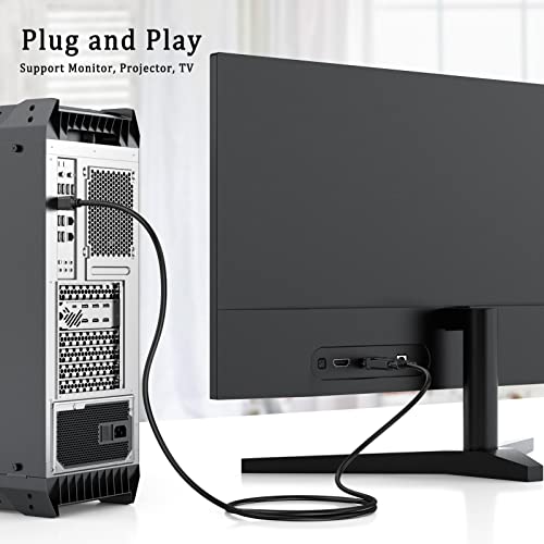 UVOOI HDMI para cabo VGA 3,3 pés, cabo adaptador HDMI para VGA para monitor 1080p HD Video Cord compatível com Raspberry