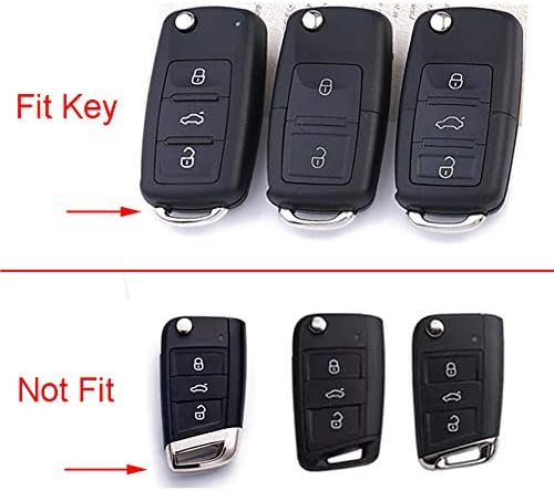 Botões RoyalFox 3 3d Bling Flip Folding Remote Chave Caso FOB Tampa para VW Volkswagen Jetta GTI Passat Golf Tiguan