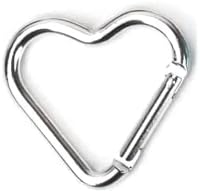 Carabiners Clipes de chaves de chaves de chave de chave para acessórios de acampamento Backpack Bottle Bottle Aluminum Ligy Heart