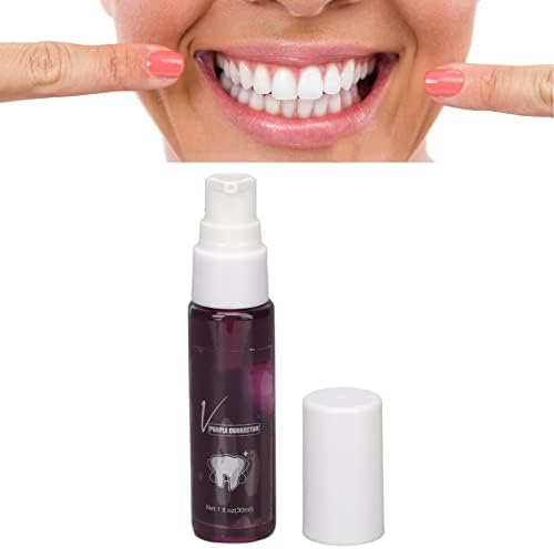 Creme dental de clareamento, 30 ml de pasta de dente roxa de 30 ml de cor de correção de clareamento de espuma creme dental