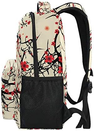 ALAZA japonês flor de cerejeira sakura vintage grande mochila de mochila personalizada ipad tablet saco de escola