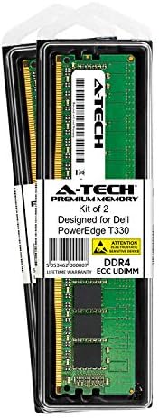 Kit A -Tech 32GB para Dell PowerEdge T330 - DDR4 PC4-17000 2133MHz ECC UDIMM 2RX8 - Memória do servidor RAM equivalente a OEM A8661096 SNP7XRW4C/16G