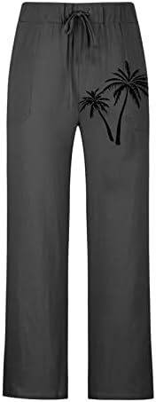Calça de natal miashui masculino algodão casual e de bolso impresso para cima calças de tamanho grande quarto