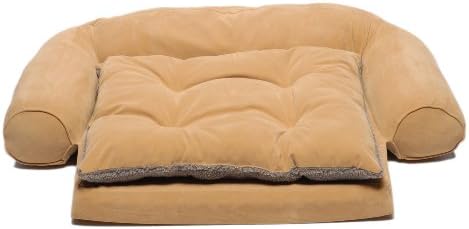 CPC Ortho Sleeper Small Comfort Couch com almofada removível, caramelo