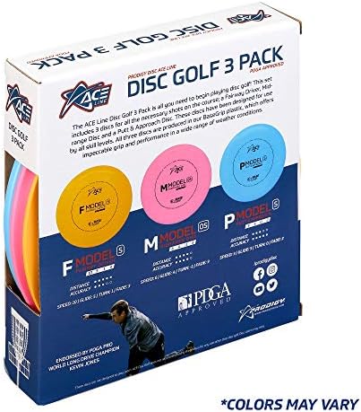 Conjunto de partidas do disco 3 Prodigy Disc 3 | Conjunto de discos de golfe para iniciantes Frisbee | O conjunto de golfe de disco inclui 1 x putter, 1 x de médio porte e 1 x Driver | Disco de partida de golfe para todas as idades