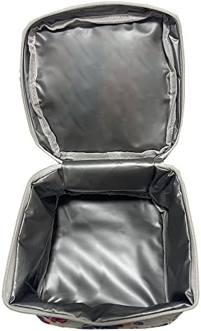 Bolsa de comida portátil para cachorro Bag com capa com zíper, bolsa de cachorro dobrável e lancheira, bolsa de cachorro