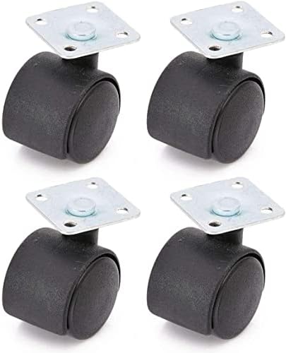 Casters giratórios 4pcs/set giratória preta lançador de placa de nylon de 30 mm de nylon cadeira de cadeira de reposição de hardware de reposição de hardware para lançador de mobiliário estrial