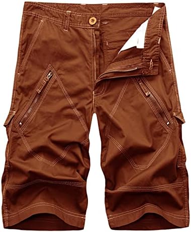 Shorts de verão para homens, shorts de carga masculinos soltos soltos de caminhada respirável shorts táticos multi -bolso