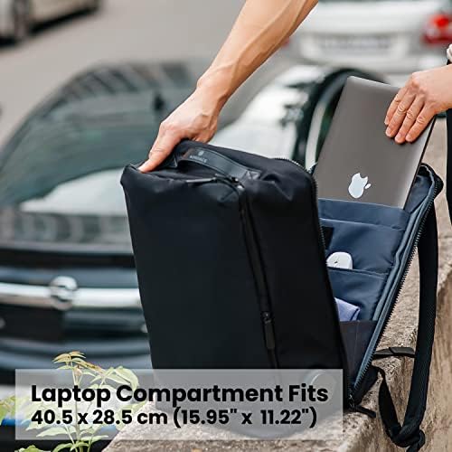 Nordace Laval Smart Business Travel Mackpack com porto de carregamento USB, mochila profissional de laptop para trabalho,