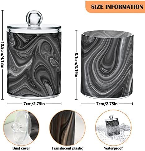 Barra de marmore líquido swab suporte de banheiro recipientes de frascos com tampas conjuntos de algodão Ball bloco de algodão