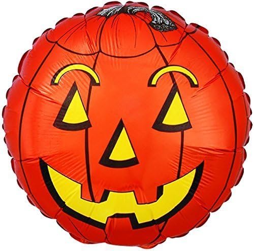 PMU Halloween 34 polegadas Jack-O-Lantern Design Mylar-Foil Balloon PKG/5