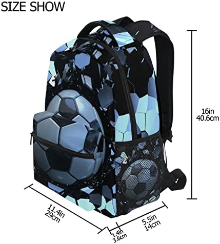 KRAFIG MENINOS MENINOS MENINOS SPORT Sport 3D Soccer Backpacks Bookbag, Backpack da Backpack da Backpack da Backpack