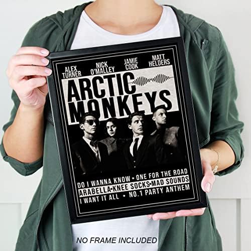 Pôster de Monkeys Arctic IZoomihome, pôsteres de edição limitada da capa do álbum, pôsteres de música