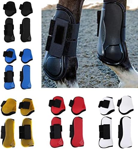 LDCHNH 2 pares de botas de tendão de cavalos Equipamento de proteção de pernas equestres de pular Equipamento de