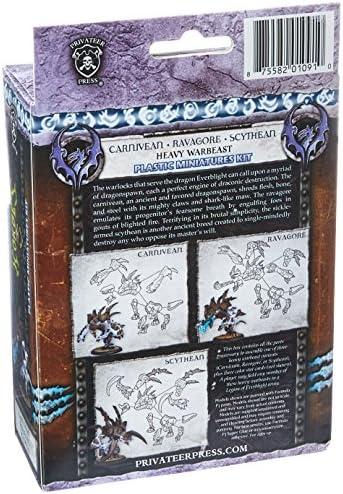 Hordas de imprensa privada - Legião de Everblight - Kit de modelo de bestas de guerra pesado carnívoro