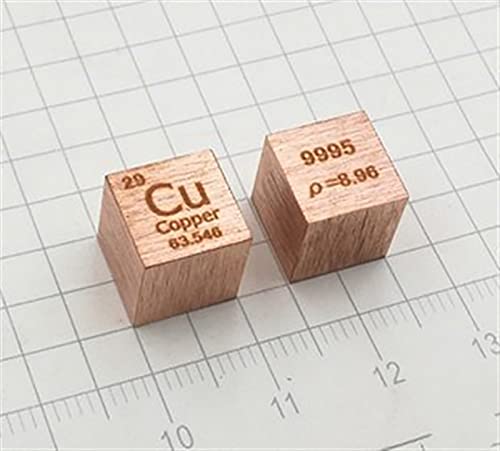 5 PCS elementos cubos de cubos de 10 mm Cubos de até 99,99% de metal diário puro nióbio cubest, níquel, cobre, titânio e