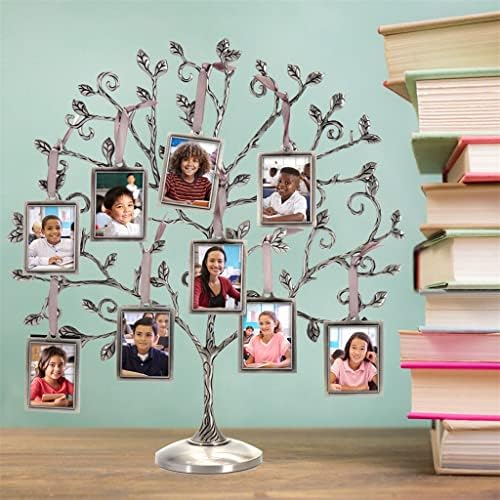 ZYJBM Family Tree Picture Frame Hold 9 Fotos penduradas para o aniversário Mãe Pai dia Presentes de Natal