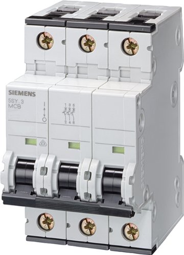 Siemens 5SY63326 Protetor suplementar, UL 1077 Classificado, 3 disjuntor, 32 ampere máximo, característica de tropeço B,