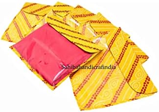 Lote genérico de atacado de 100 bolsas de sari de Bandhani de Bandhani, capa de saree, saco de armazenamento saree, vestido