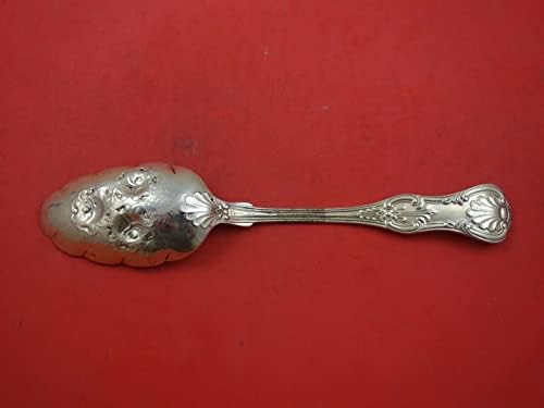 King por Dominick e Haff Sterling Silver Berry Spoon Roses na tigela 8 1/2