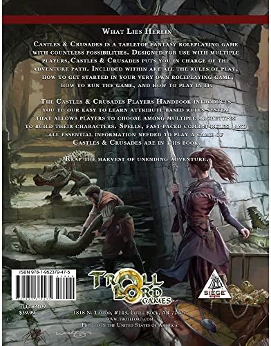 Castelos e Cruzadas: Manual dos Players - Livro de RPG de capa dura, 240 páginas colorida, roleplaying, aulas, corridas e
