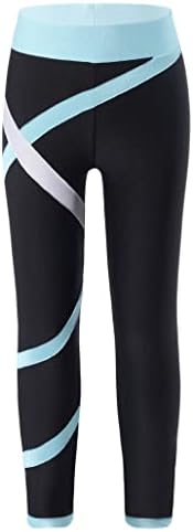 Huimingda Leggings for Girls Gym Gym Treça de ioga calças -calças de patinação de gelo Athletic Running Troushers