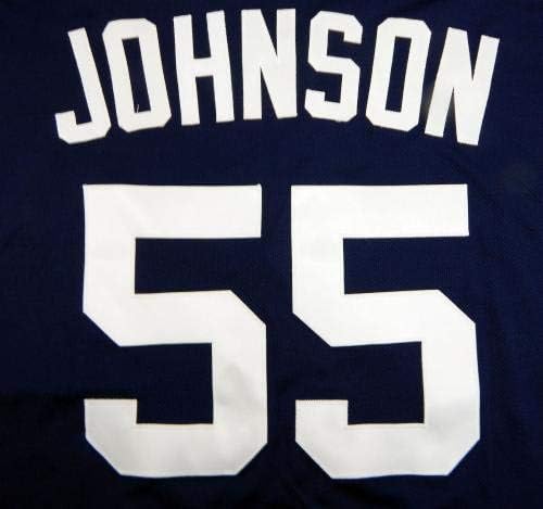 2015 San Diego Padres Josh Johnson #55 Jogo emitido na Marinha Jersey - Jogo usou camisas MLB