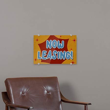 CGSignLab | Agora leasing -Notalgia Burst Premium Acrylic Sign | 18 x12