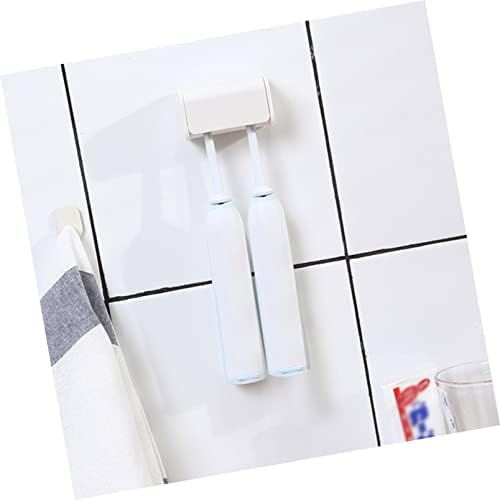 Escova de dentes de cabilock 4 pcs rack rack banheiro branco armazenamento de armazenamento elétrico Organizador de auto-estampa de
