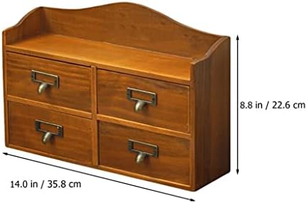 Caixa de vestiário pdgjg caixa de armazenamento cosmético caixa de armazenamento de madeira tipo de gaveta de armazenamento caixa de