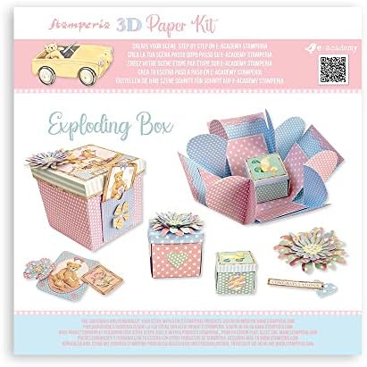 STAMPERIA INT, KFT 3D Paper Kit Explod Box, multicolorido
