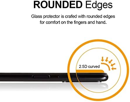 Supershieldz projetado para o Samsung Galaxy A03s Protetor de tela de vidro temperado, anti -riscos, bolhas sem bolhas