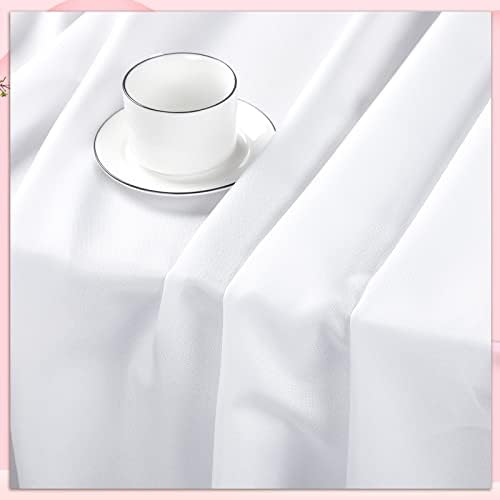 Toalhas de mesa de pacote de chumia 10 para tabelas de retângulo Toeiras de mesa de tecido Polyester impermeável e capa