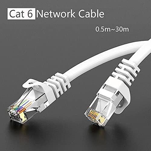 Conectores Ethernet Cable CAT6 LAN CABO UTP CAT 6 RJ 45 Cabo de rede 10m/50m/100m Cabo de patch para o roteador de laptop RJ45