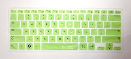 Bingobuy semi-verde-verde-verde-verde-barreira Protetor de teclado de silicone retroiluminado Tampa da pele para Samsung NP530U3B NP530U3C NP535U3C NP532U3C NP540U3C 700T1C 500T1C Série com Bingobuy Caso para crédito, Banco, Id