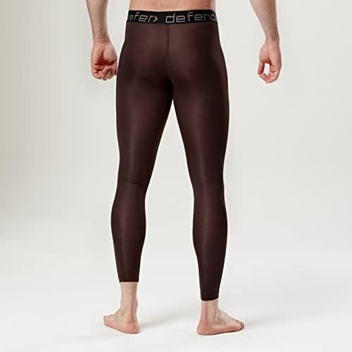Os novos 3 pacotes masculinos de dfen masculino esportam calças longas sob camadas base camisas de perneiras