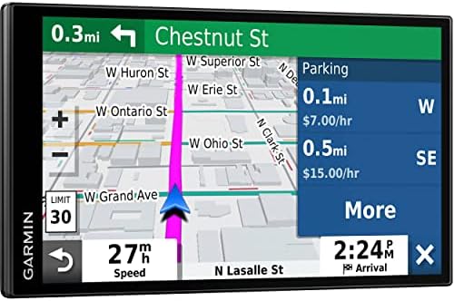 Garmin DriveSmart 65 e tráfego: GPS Navigator com uma tela de 6,95 polegadas, chamada sem mãos, alertas de trânsito e informações