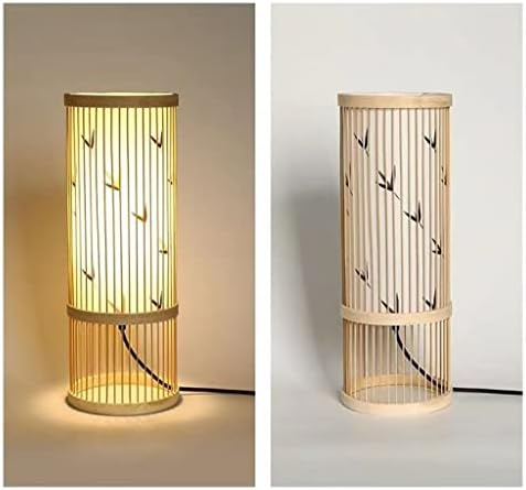 Wodmb em estilo chinês lâmpada de mesa artesanal