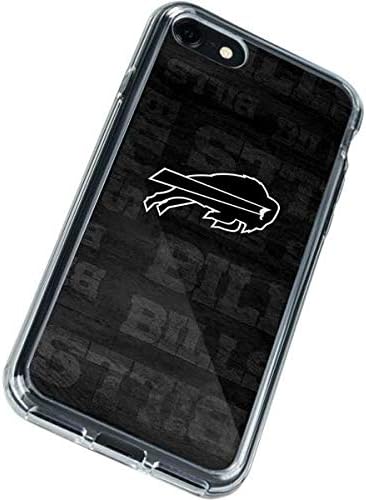 Skinit Clear Phone Case Compatível com iPhone SE - Oficialmente licenciado NFL Buffalo Bills Black & White Design