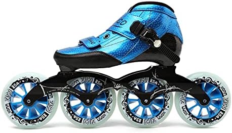 Patins em linha - patins em linha ajustáveis ​​para adultos respiráveis ​​confortáveis ​​patins de gelo Big Wheel High Elastic