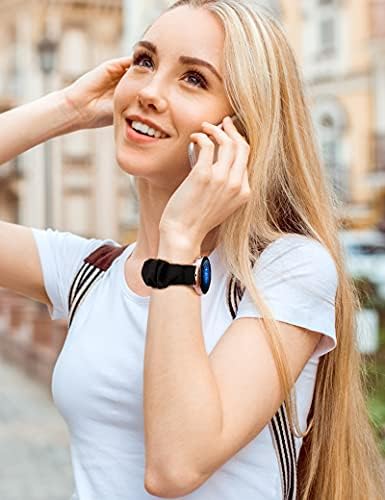 Wearlizer 2 ritmo compatível para samsung Galaxy Watch Band Active 2 Scrunchie Soft Ploth 20 mm fofos de elástico impressa bandas femininas femininas pulseira de pulseira pulseira de pulseira