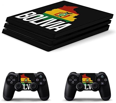 Map Bolívia e bandeira de adesivo engraçado Protetor de pele PRIMEIRA FLIM CAPAS DE DECALS SLIM POS para PS-4 Slim/PS-4 Pro Console