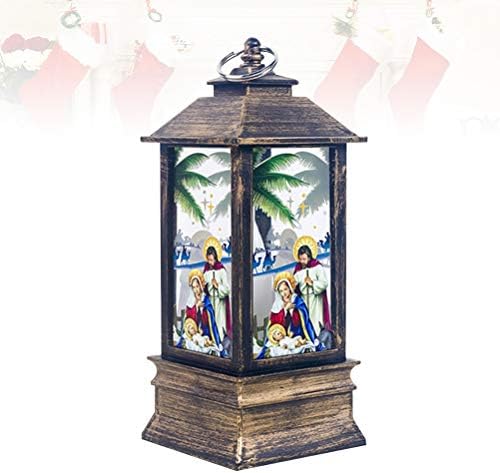 Lâmpada de vento de Natal da Solustre Impresso Lâmpada de Natal Lâmpada de Natal Lâmpada LED de Mãos Ornamentos Gristões- Nascimento de Jesus