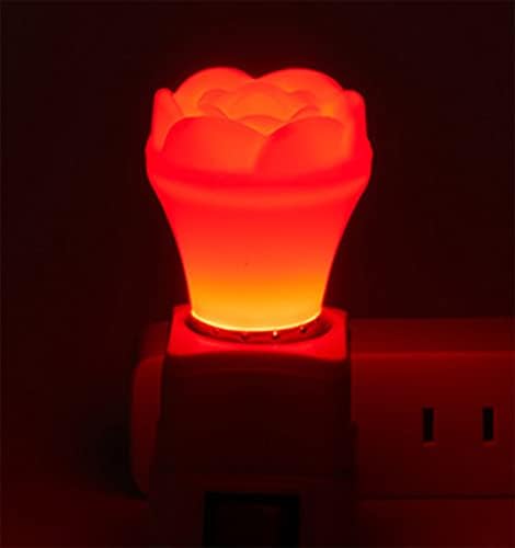 E26 G45 Lâmpada LED 2W Lâmpada de forma de flor vermelha 20W Halogênio equivalente Pequena noite lâmpadas vermelhas de luzes para luzes de cordas coloridas Halloween Halloween Festas de Natal Decoração AC110V Pacote de 10