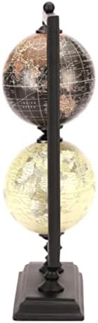 Dependente de+ 12 x 6,6 Globo de viajantes do mundo decorativo com stand - Globo de desktop giration para mesa geográfica