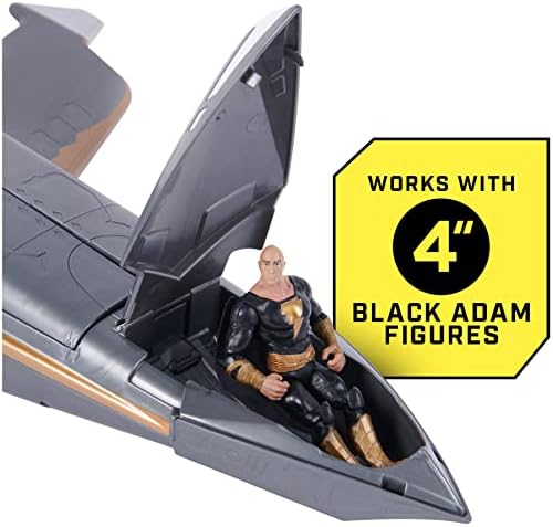 DC Comics, Hawk Cruiser Patrol, inclui figuras de ação preta de Adam e Hawkman, com mais de 16 polegadas de largura, primeira