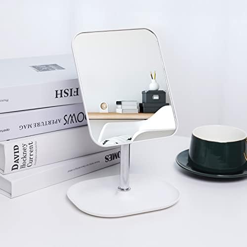 Longsheng - Desde 2001 - espelho de maquiagem de vaidade branca com suporte de armazenamento portátil mesa de bancada