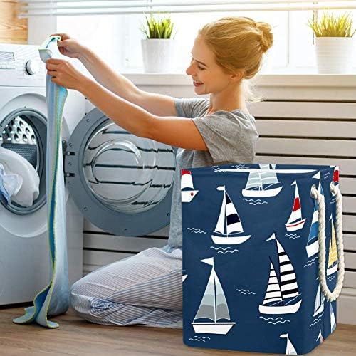 Barcos de desenhos animados tizorax oxford pano dobrando lavanderia cesta de poeira cesta de armazenamento de cesta