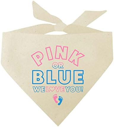 Rosa ou azul, nós te amamos o gênero, revelação do anúncio da gravidez Bandana